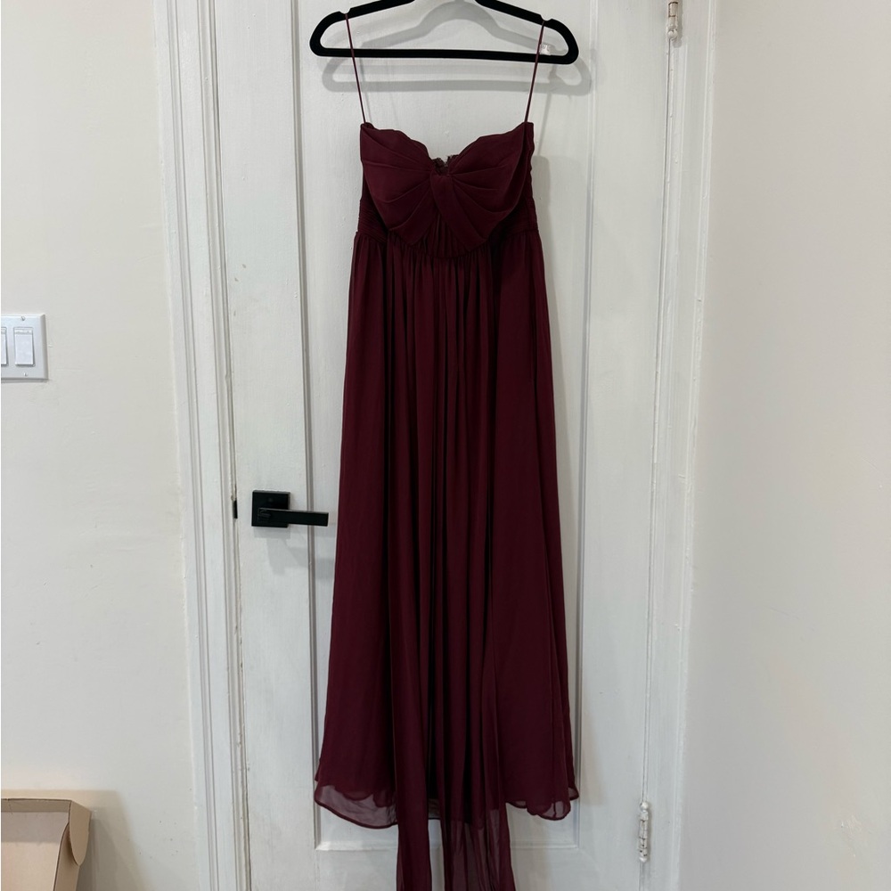 Birdy Grey Strapless Wine Dress